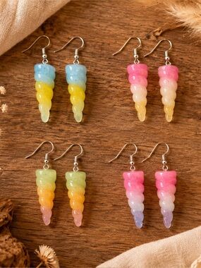 Unicorn Horns Dangle Earrings‎